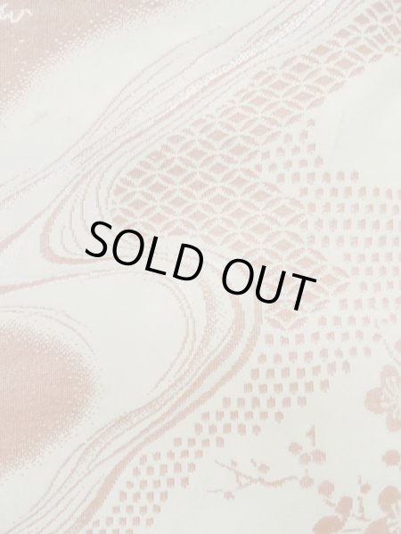 画像7: L0907N  羽織 女性用着物  シルク(正絹)  淡い 桃色, 菊 【中古】 【USED】 【リサイクル】 ★★☆☆☆ (7)