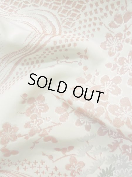 画像12: L0907N  羽織 女性用着物  シルク(正絹)  淡い 桃色, 菊 【中古】 【USED】 【リサイクル】 ★★☆☆☆ (12)