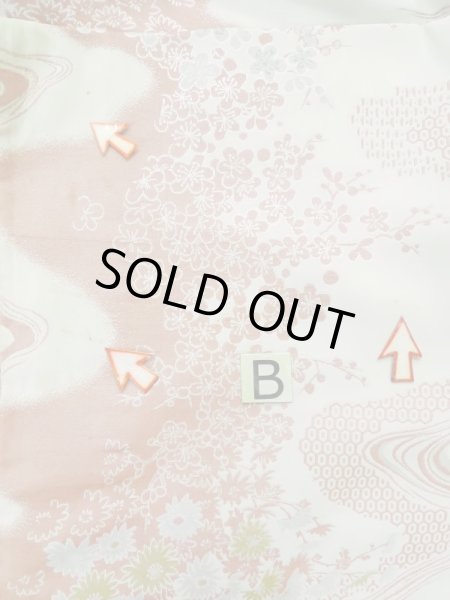 画像15: L0907N  羽織 女性用着物  シルク(正絹)  淡い 桃色, 菊 【中古】 【USED】 【リサイクル】 ★★☆☆☆ (15)