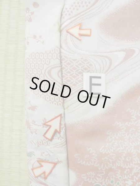 画像18: L0907N  羽織 女性用着物  シルク(正絹)  淡い 桃色, 菊 【中古】 【USED】 【リサイクル】 ★★☆☆☆ (18)