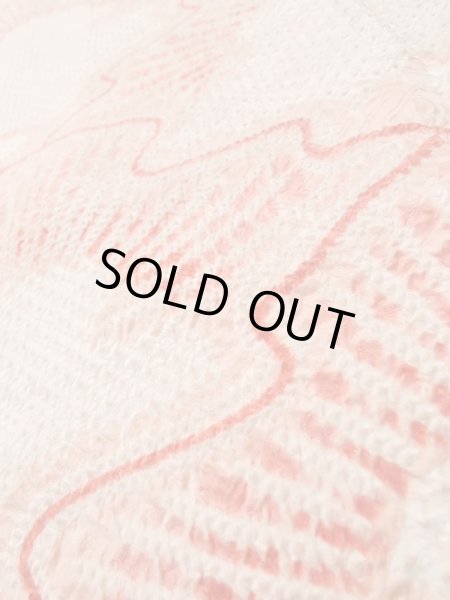 画像8: L0907P  羽織 女性用着物  シルク(正絹)   白, 抽象的模様 【中古】 【USED】 【リサイクル】 ★★★☆☆ (8)