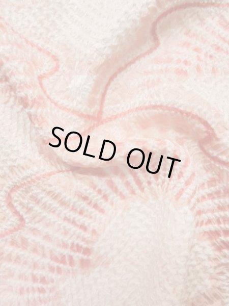 画像10: L0907P  羽織 女性用着物  シルク(正絹)   白, 抽象的模様 【中古】 【USED】 【リサイクル】 ★★★☆☆ (10)