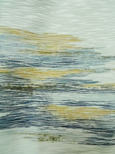 画像4: L0907Q  羽織 女性用着物  シルク(正絹)  淡い 水色, 抽象的模様 【中古】 【USED】 【リサイクル】 ★★☆☆☆ (4)