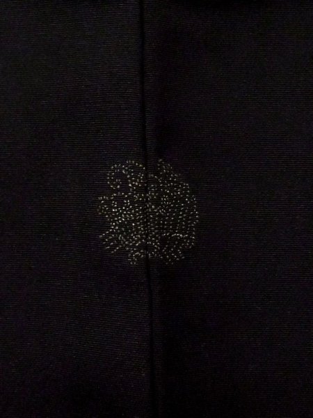 画像3: L0907S Mint  羽織 女性用着物  シルク(正絹)   黒, 木 【中古】 【USED】 【リサイクル】 ★★★★☆ (3)