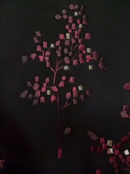 画像7: L0907S Mint  羽織 女性用着物  シルク(正絹)   黒, 木 【中古】 【USED】 【リサイクル】 ★★★★☆ (7)