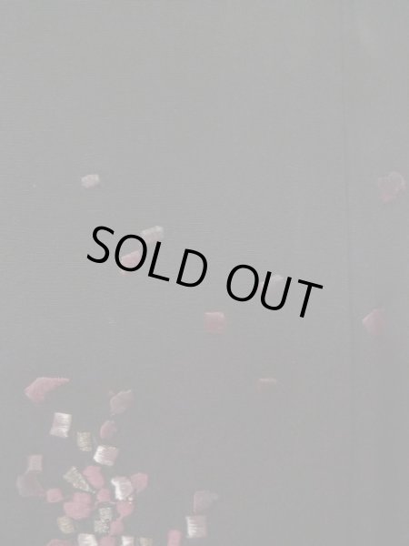 画像8: L0907S Mint  羽織 女性用着物  シルク（正絹）   黒, 木 【中古】 【USED】 【リサイクル】 ★★★★☆ (8)