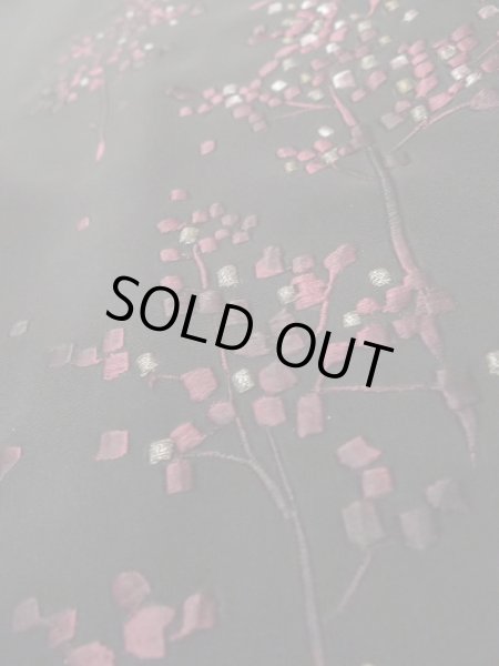 画像9: L0907S Mint  羽織 女性用着物  シルク（正絹）   黒, 木 【中古】 【USED】 【リサイクル】 ★★★★☆ (9)