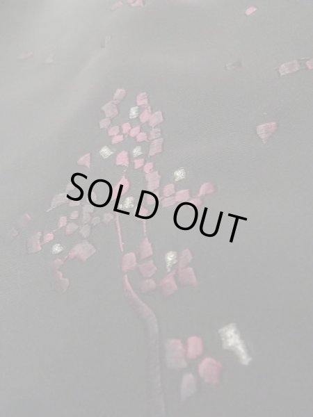 画像10: L0907S Mint  羽織 女性用着物  シルク（正絹）   黒, 木 【中古】 【USED】 【リサイクル】 ★★★★☆ (10)