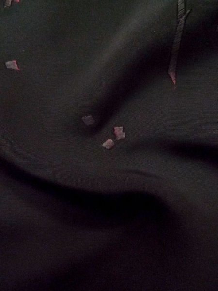 画像12: L0907S Mint  羽織 女性用着物  シルク(正絹)   黒, 木 【中古】 【USED】 【リサイクル】 ★★★★☆ (12)