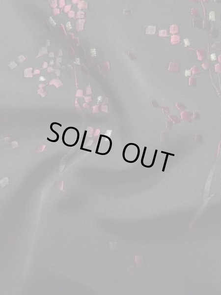 画像13: L0907S Mint  羽織 女性用着物  シルク（正絹）   黒, 木 【中古】 【USED】 【リサイクル】 ★★★★☆ (13)