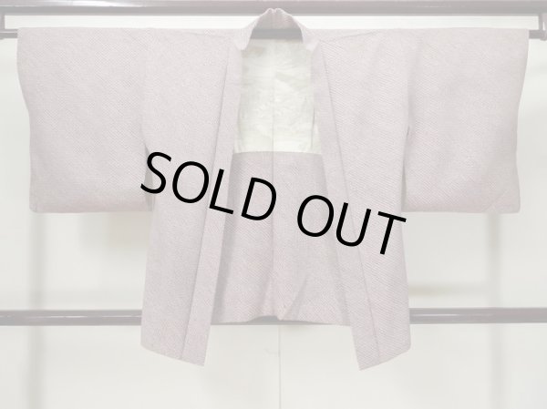 画像1: L0907T  羽織 女性用着物  シルク（正絹）  淡い 茶色, かのこ 【中古】 【USED】 【リサイクル】 ★★☆☆☆ (1)
