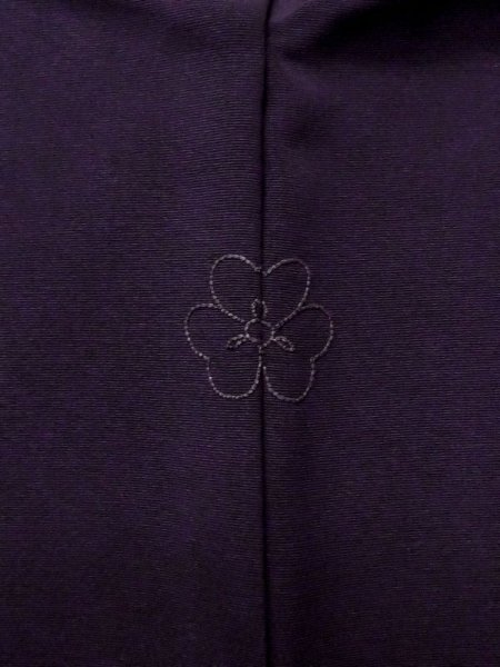 画像3: L0907U  羽織 女性用着物  シルク(正絹)  深い 紫色, 抽象的模様 【中古】 【USED】 【リサイクル】 ★☆☆☆☆ (3)