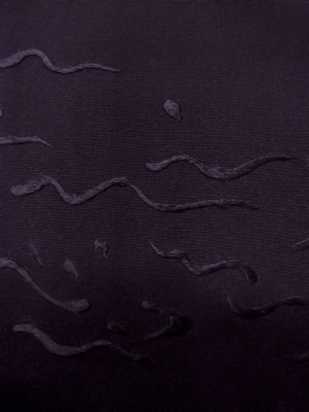 画像6: L0907U  羽織 女性用着物  シルク(正絹)  深い 紫色, 抽象的模様 【中古】 【USED】 【リサイクル】 ★☆☆☆☆ (6)