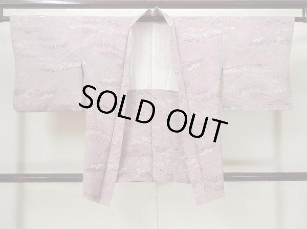 画像1: L0907W  羽織 女性用着物  シルク（正絹）  淡い 藤色, 家 【中古】 【USED】 【リサイクル】 ★★☆☆☆ (1)