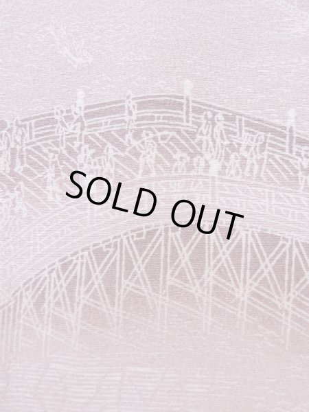 画像7: L0907W  羽織 女性用着物  シルク（正絹）  淡い 藤色, 家 【中古】 【USED】 【リサイクル】 ★★☆☆☆ (7)