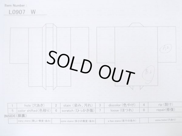 画像13: L0907W  羽織 女性用着物  シルク（正絹）  淡い 藤色, 家 【中古】 【USED】 【リサイクル】 ★★☆☆☆ (13)