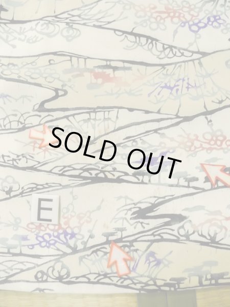 画像18: L0907Z  羽織 女性用着物  シルク(正絹)   オフ ホワイト, 花 【中古】 【USED】 【リサイクル】 ★★☆☆☆ (18)