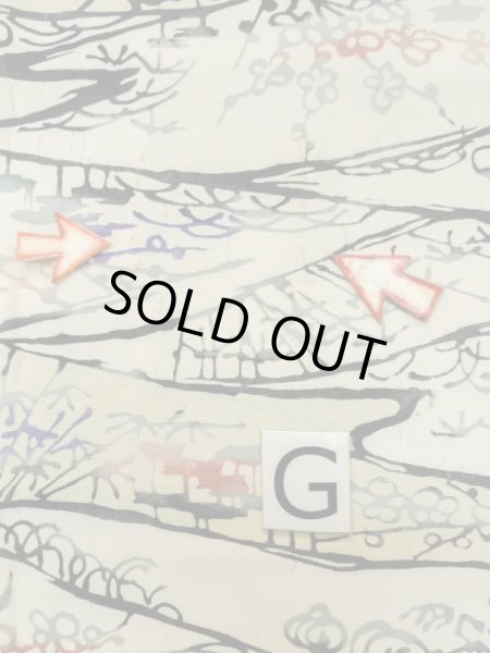 画像20: L0907Z  羽織 女性用着物  シルク(正絹)   オフ ホワイト, 花 【中古】 【USED】 【リサイクル】 ★★☆☆☆ (20)