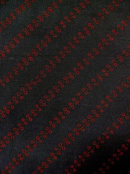 画像5: L0908D  羽織 女性用着物  シルク（正絹）   黒, かのこ 【中古】 【USED】 【リサイクル】 ★★☆☆☆ (5)