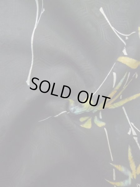 画像12: L0914A Mint  羽織 女性用着物  シルク(正絹)   黒, 笹 【中古】 【USED】 【リサイクル】 ★★★★☆ (12)