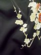 画像11: L0914B  羽織 女性用着物  シルク（正絹）   黒, 桜 【中古】 【USED】 【リサイクル】 ★★★★☆ (11)