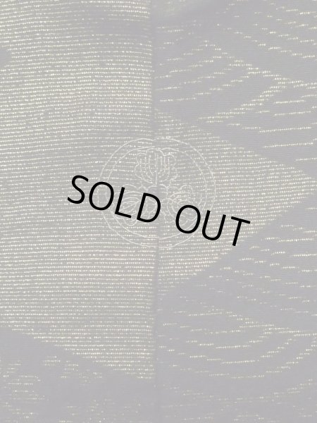 画像3: L0914C  羽織 女性用着物  シルク(正絹)   黒, 花 【中古】 【USED】 【リサイクル】 ★★★☆☆ (3)