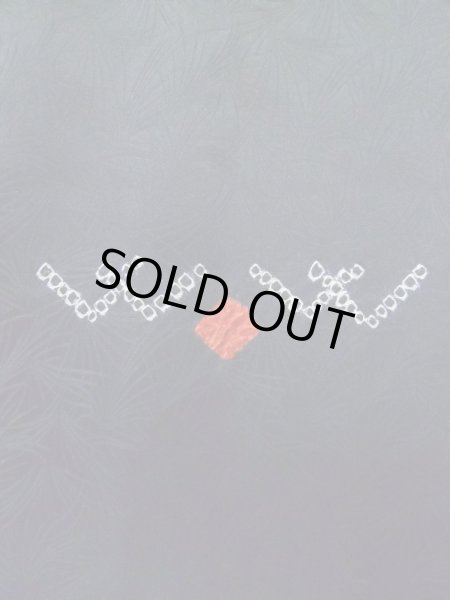 画像5: L0914D Mint  羽織 女性用着物  シルク（正絹）   黒, 抽象的模様 【中古】 【USED】 【リサイクル】 ★★★★☆ (5)