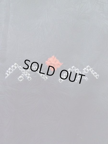 画像6: L0914D Mint  羽織 女性用着物  シルク（正絹）   黒, 抽象的模様 【中古】 【USED】 【リサイクル】 ★★★★☆ (6)