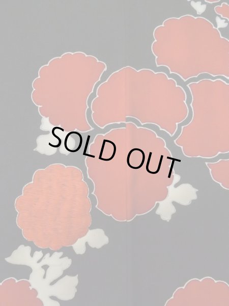 画像6: L0914E Mint  羽織 女性用着物  シルク(正絹)   黒, 花 【中古】 【USED】 【リサイクル】 ★★★★★ (6)