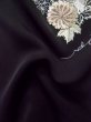 画像12: L0914F Mint  羽織 女性用着物  シルク（正絹）   黒, 菊 【中古】 【USED】 【リサイクル】 ★★★★★ (12)