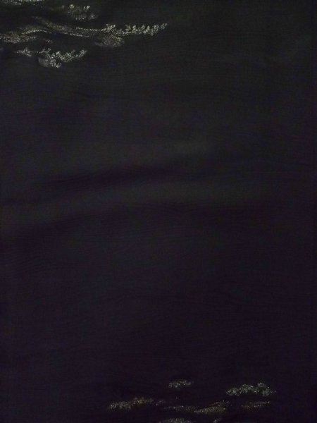 画像4: L0914G  羽織 女性用着物  化繊   黒,  【中古】 【USED】 【リサイクル】 ★★★★☆ (4)