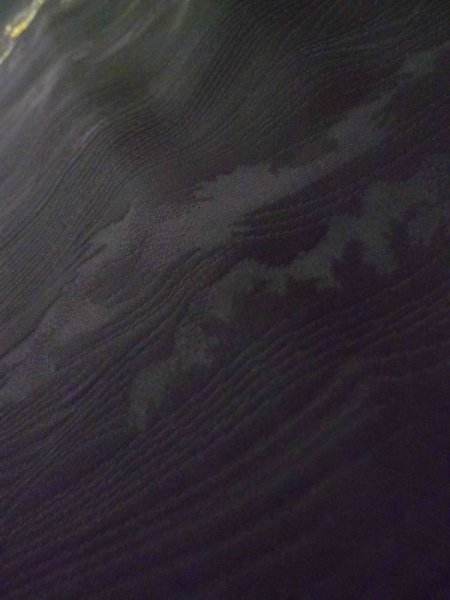 画像10: L0914G  羽織 女性用着物  化繊   黒,  【中古】 【USED】 【リサイクル】 ★★★★☆ (10)