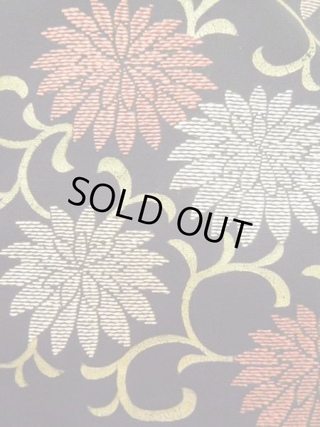 画像6: L0914I Mint  羽織 女性用着物  シルク(正絹)   黒, 菊 【中古】 【USED】 【リサイクル】 ★★★★☆ (6)