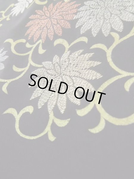 画像8: L0914I Mint  羽織 女性用着物  シルク(正絹)   黒, 菊 【中古】 【USED】 【リサイクル】 ★★★★☆ (8)