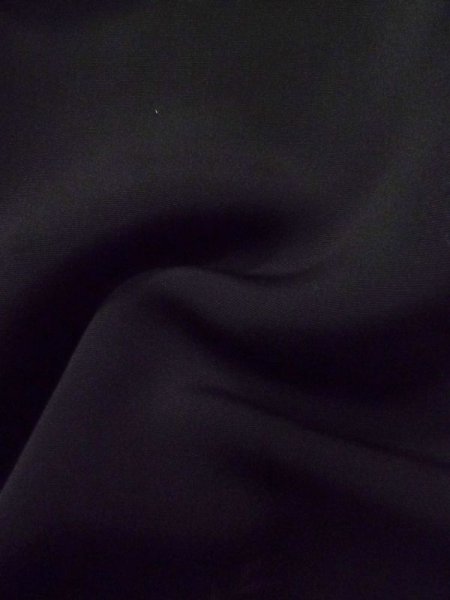 画像12: L0914O  羽織 女性用着物  化繊   黒, 花 【中古】 【USED】 【リサイクル】 ★★☆☆☆ (12)