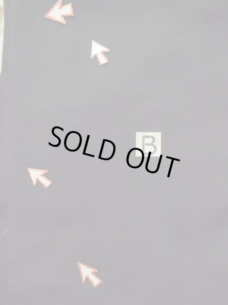 画像15: L0914O  羽織 女性用着物  化繊   黒, 花 【中古】 【USED】 【リサイクル】 ★★☆☆☆ (15)