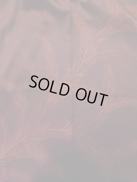 画像3: L0914P Mint  羽織 女性用着物  シルク（正絹）   えんじ, 葉 【中古】 【USED】 【リサイクル】 ★★★★☆ (3)