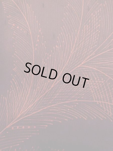 画像4: L0914P Mint  羽織 女性用着物  シルク（正絹）   えんじ, 葉 【中古】 【USED】 【リサイクル】 ★★★★☆ (4)