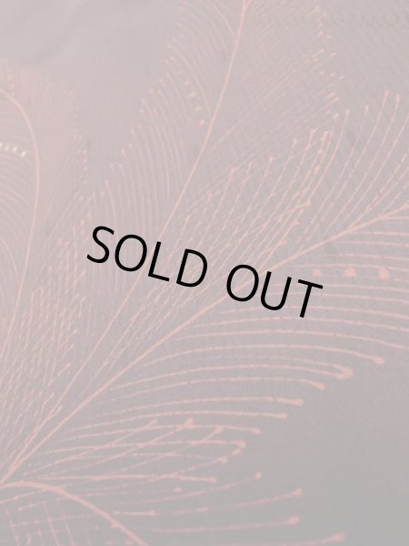 画像7: L0914P Mint  羽織 女性用着物  シルク（正絹）   えんじ, 葉 【中古】 【USED】 【リサイクル】 ★★★★☆ (7)