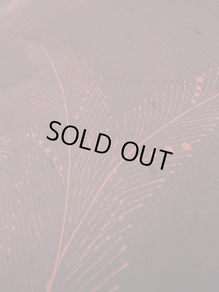 画像9: L0914P Mint  羽織 女性用着物  シルク（正絹）   えんじ, 葉 【中古】 【USED】 【リサイクル】 ★★★★☆ (9)