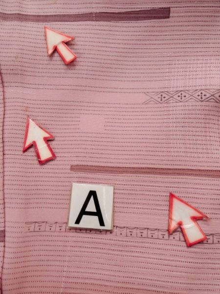 画像14: L0914Q  羽織 女性用着物  シルク（正絹）  淡い 桃色, 線 【中古】 【USED】 【リサイクル】 ★★☆☆☆ (14)