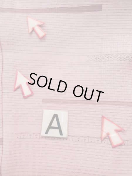 画像14: L0914Q  羽織 女性用着物  シルク（正絹）  淡い 桃色, 線 【中古】 【USED】 【リサイクル】 ★★☆☆☆ (14)