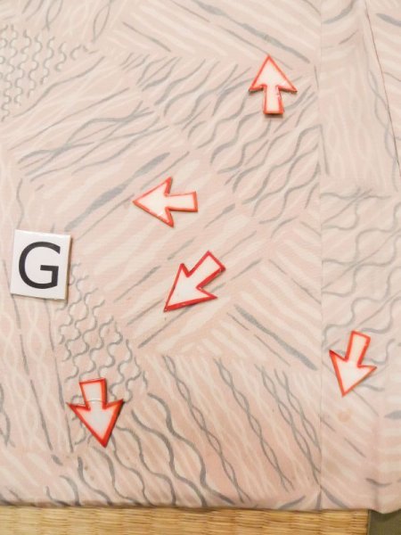 画像20: L0914S  羽織 女性用着物  シルク(正絹)   桃色, 波 【中古】 【USED】 【リサイクル】 ★☆☆☆☆ (20)