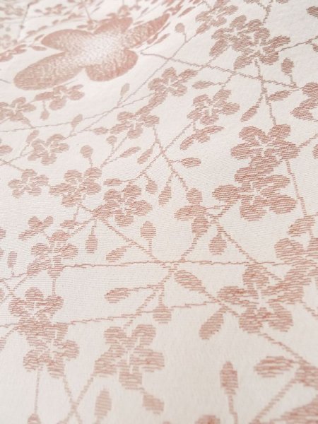 画像8: L0914T  羽織 女性用着物  シルク(正絹)   オフ ホワイト, 菊 【中古】 【USED】 【リサイクル】 ★★☆☆☆ (8)