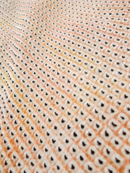 画像8: L0914U Mint  羽織 女性用着物  シルク(正絹) 淡い 薄い 珊瑚色, かのこ 【中古】 【USED】 【リサイクル】 ★★★★☆ (8)