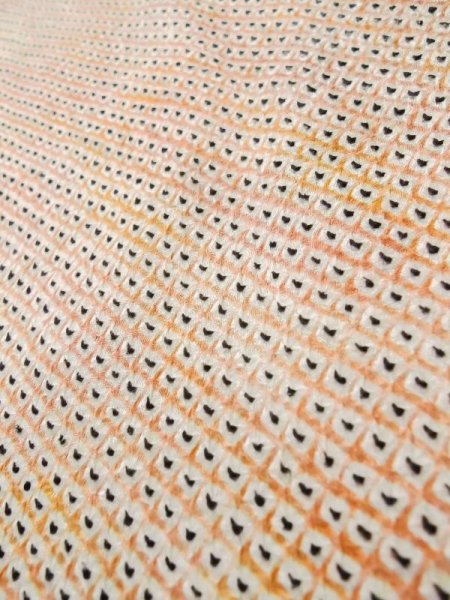 画像9: L0914U Mint  羽織 女性用着物  シルク(正絹) 淡い 薄い 珊瑚色, かのこ 【中古】 【USED】 【リサイクル】 ★★★★☆ (9)