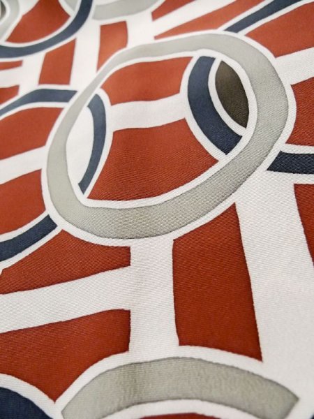 画像8: L0914V  羽織 女性用着物  シルク（正絹）   赤色, 丸 【中古】 【USED】 【リサイクル】 ★★☆☆☆ (8)