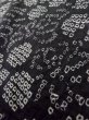 画像8: L0914W  羽織 女性用着物  シルク（正絹）   黒, 抽象的模様 【中古】 【USED】 【リサイクル】 ★★☆☆☆ (8)