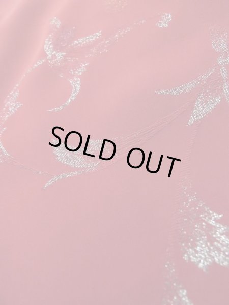 画像8: L0914Y  羽織 女性用着物  シルク（正絹）   赤色, 唐草 【中古】 【USED】 【リサイクル】 ★★☆☆☆ (8)