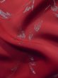 画像11: L0914Y  羽織 女性用着物  シルク（正絹）   赤色, 唐草 【中古】 【USED】 【リサイクル】 ★★☆☆☆ (11)